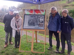 Tribute panel unveiled to industrial pioneer George Overton