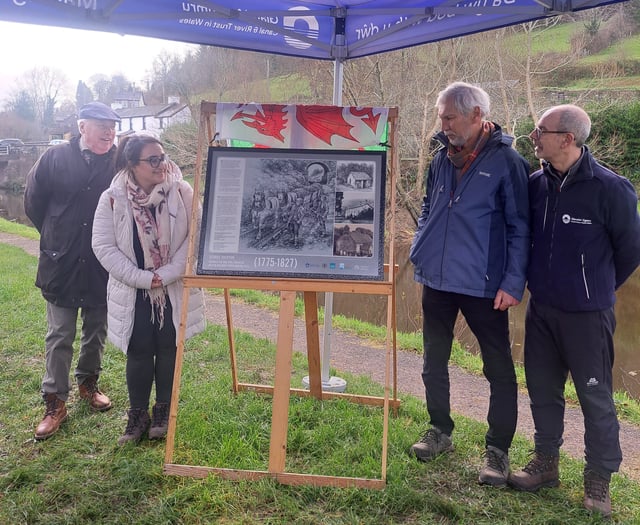 Tribute panel unveiled to industrial pioneer George Overton