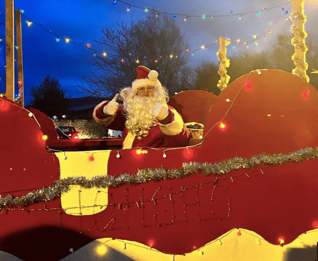 Father Christmas is coming to Hay-on-Wye