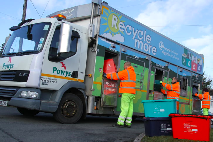 Powys County Council has confirmed revised bin collections over Christmas and New Year