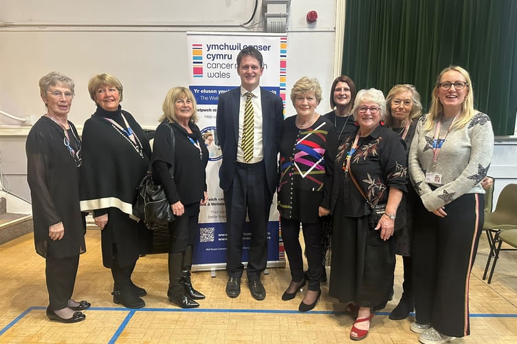 Concert-goers enjoyed a festive evening of music at Crickhowell’s Clarence Hall