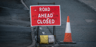 Road closed due to sinkhole
