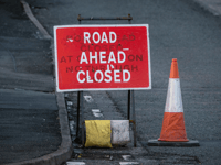Road closed due to sinkhole