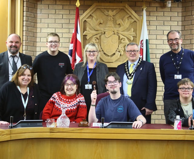 Brecon pupils take seats at County Hall