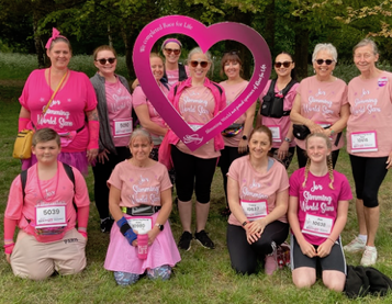 Jo Thomas and her Slimming World Stars took part in the Race for Life