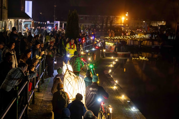 Crowds gathered to celebrate 225 years of the historic canal