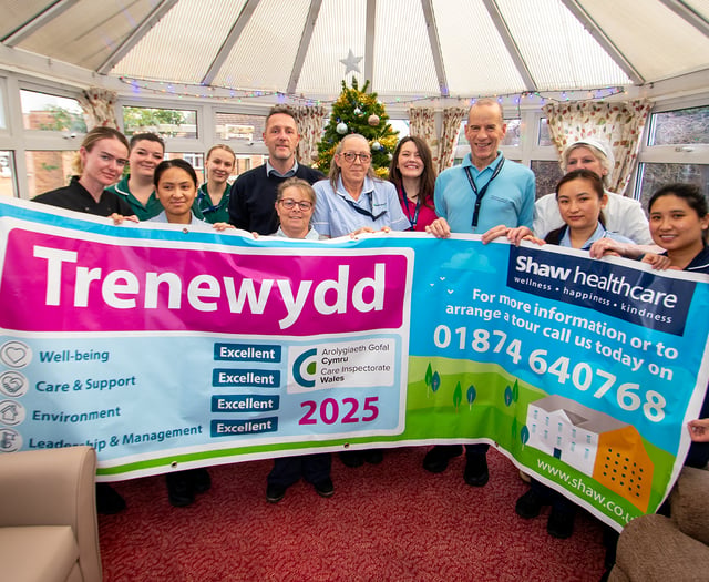 Brecon care home celebrates excellent inspection report