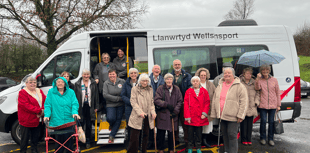 New community bus in Llandrindod Wells