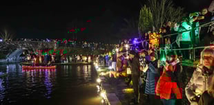 IN PICTURES: Lighting up Brecon Canal for 225th anniversary