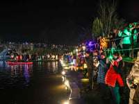 IN PICTURES: Lighting up Brecon Canal for 225th anniversary