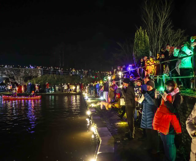 IN PICTURES: Lighting up Brecon Canal for 225th anniversary