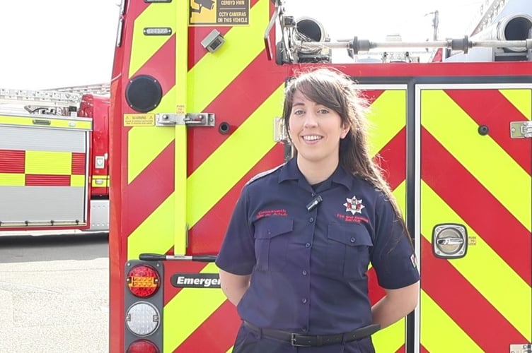 Sioned, On-Call Firefighter at Tumble Fire Station, shares her experience of serving the community alongside her Wholetime role at Pontardawe Fire Station