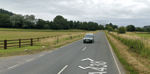 Glasbury to Clyro road closed due to collision