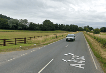 Glasbury to Clyro road closed due to collision