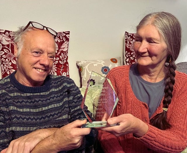 Powys carers win national award for helping young man ‘find his voice’