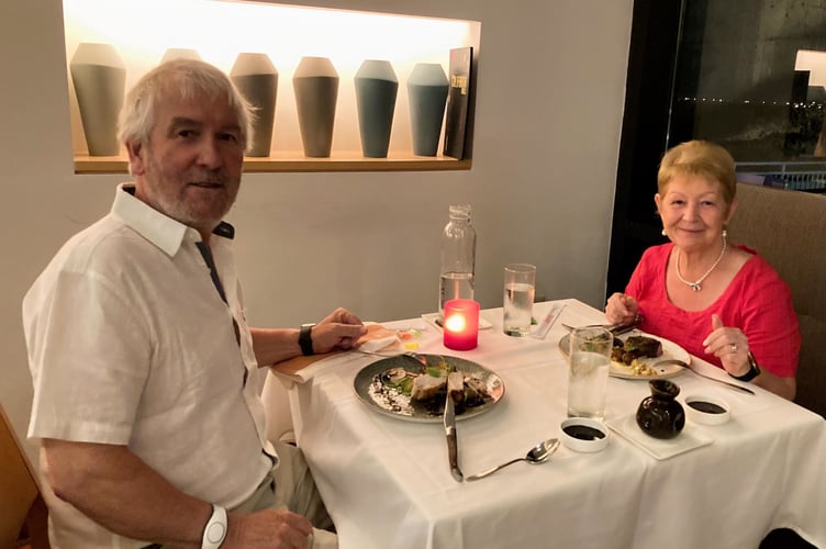 Mair Wilson with her husband Roy