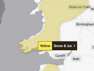 Further snow and ice weather warnings issued for Powys