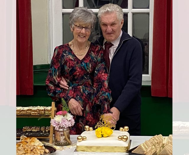 Golden wedding celebration raises over £1,000 for good causes