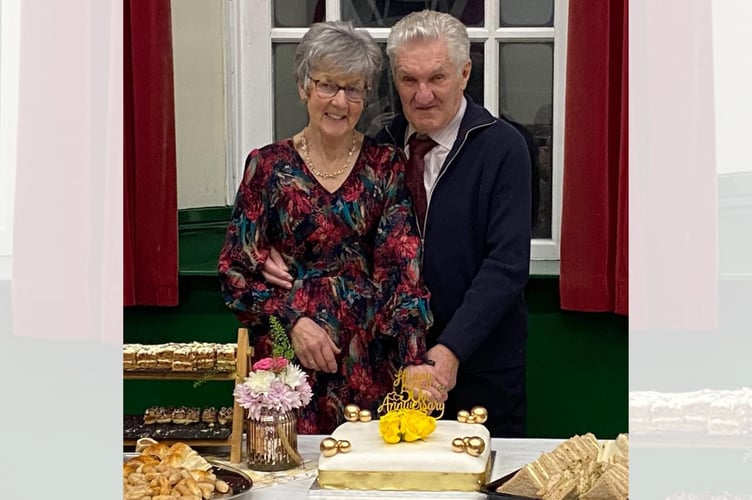 Ken and Christine Jones of Llanwrtyd Wells celebrated their Golden Wedding Anniversary