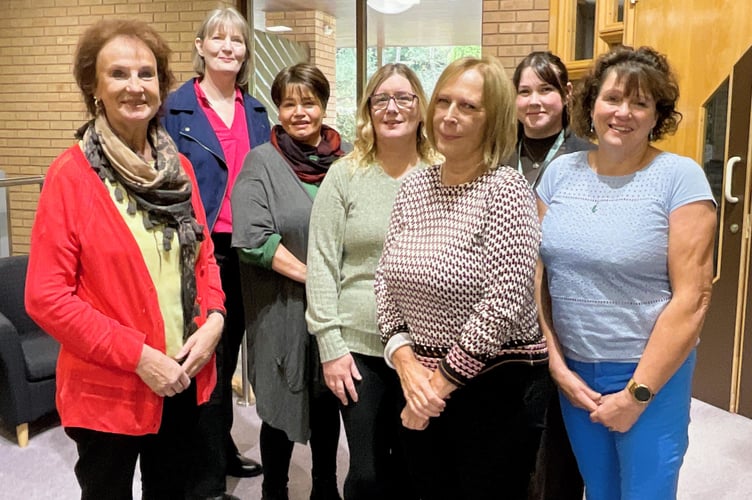 Members of Powys County Council’s Front Door Team which has been expanded to reduce hospital delays.