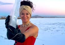 Ice Maiden Zoe chills in hills with freezing dips