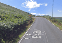 Llangynidr Mountain Road currently closed due to weather conditions