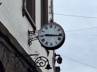 Historic Brecon clock returns following repairs