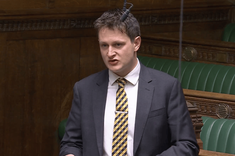 Brecon, Radnor and Cwm Tawe MP David Chadwick speaking in the House of Commons on Monday