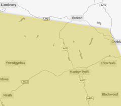 Yellow warning issued for Powys as Storm Ingrid brings wind and rain