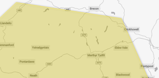 Yellow warning issued for Powys as Storm Ingrid brings wind and rain