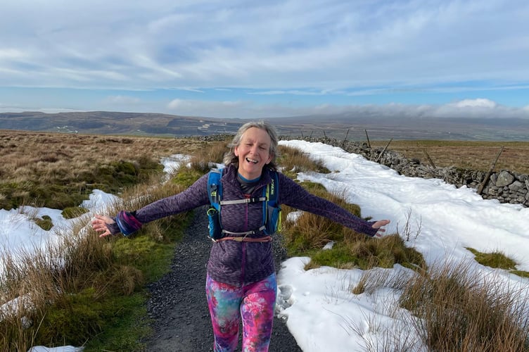 Retired nurse Ruth in training