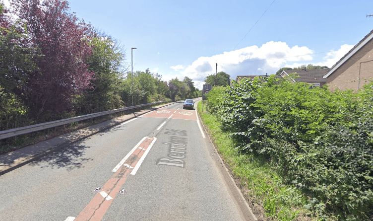 Berriew Road in Welshpool