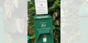 Brecon businesses invited to sponsor dog waste bag dispensers