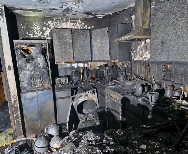 Bronllys blaze started by tumble dryer, fire service confirms