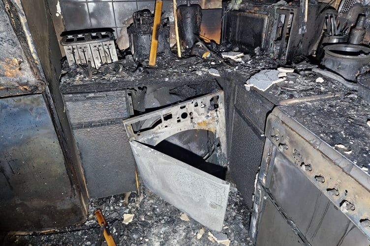 A tumble dryer was identified as the accidental cause of the Bronllys house fire