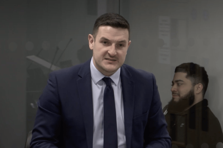 James Evans MS speaking in the Senedd earlier today