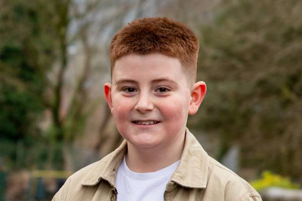 Cian Evans from Pontardawe, 11, shortlisted for the St David Awards Young Person category