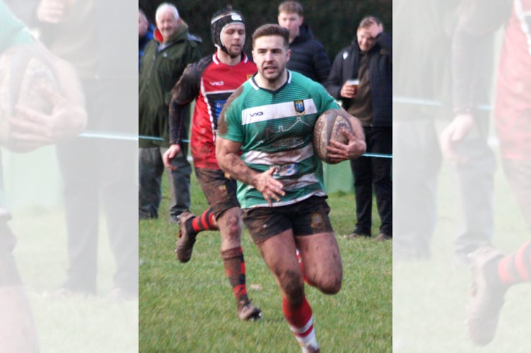 Jake Crockett scores his sixth try and finishes with an individual tally of 42 points