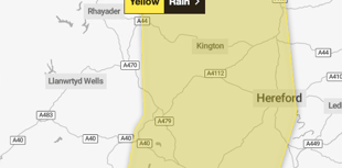 Up to 50mm of rain forecast across parts of Brecon and Radnorshire