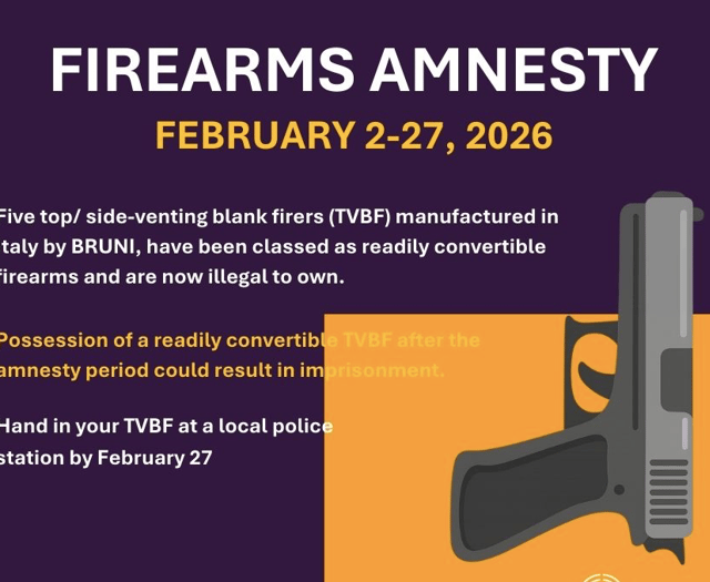 Amnesty issued as five models of firearms become illegal to own