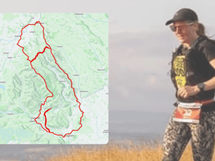 Giant penis challenge for charity runner!