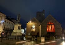 Stained glass windows at St Mary’s Church are helping to lift the gloom of winter