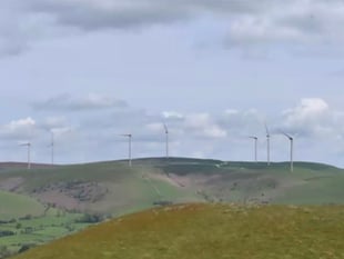 What are the positives of having a massive wind turbine farm?