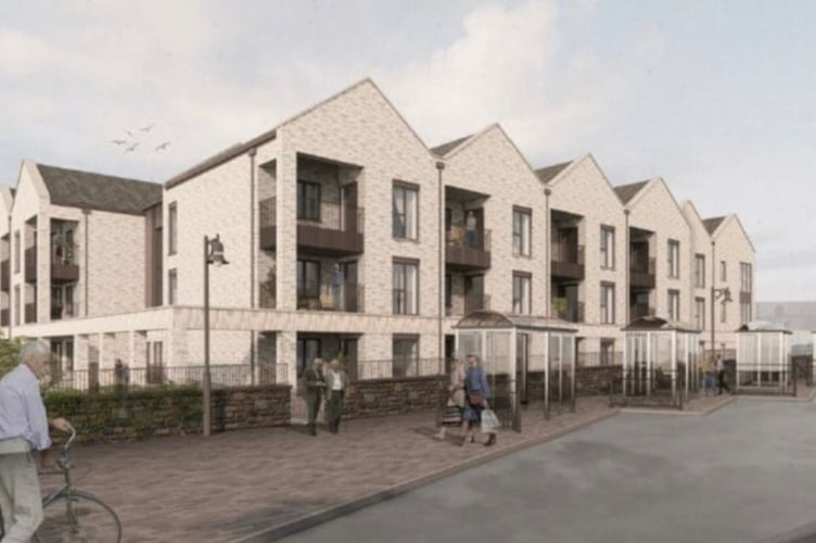 Construction of the 66-bed extra care facility in Brecon is on hold