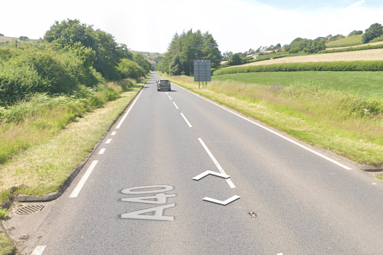 A-road near Sennybridge closed due to collision