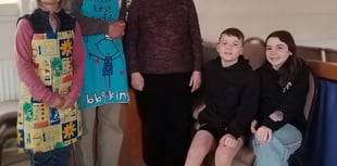 Pancakes and prizes at well-attended church lunch