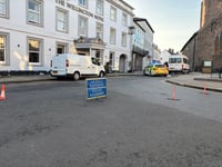 Street in Brecon town centre closed off by emergency services