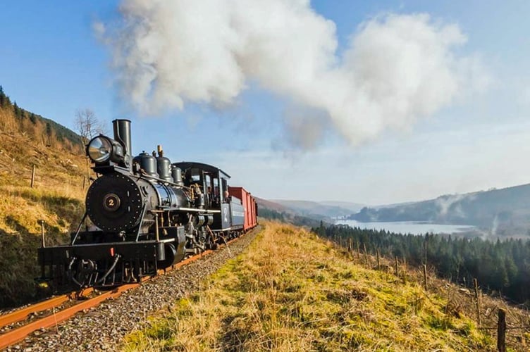 The railway runs from its main station at Pant, near Merthyr Tydfil, on a 9.5-mile return journey through the heart of Bannau Brycheiniog National Park