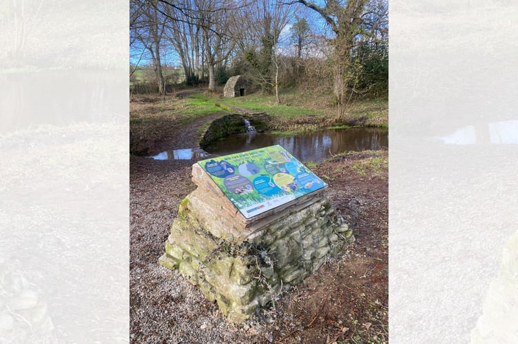 Maendu Well has been restored following de-silting and habitat improvement works led by Brecon Town Council