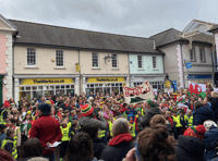 Brecon schools sing for St David's Day in Bethel Square